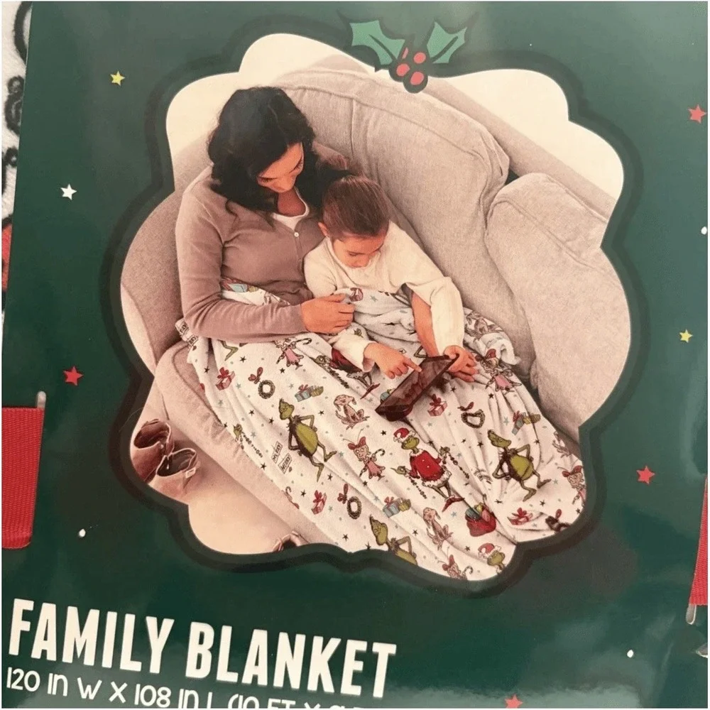 Dr Suess‎ Grinch Family Blanket